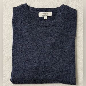 Turnbury Crew Neck Merino Wool Men's Blue Sweater